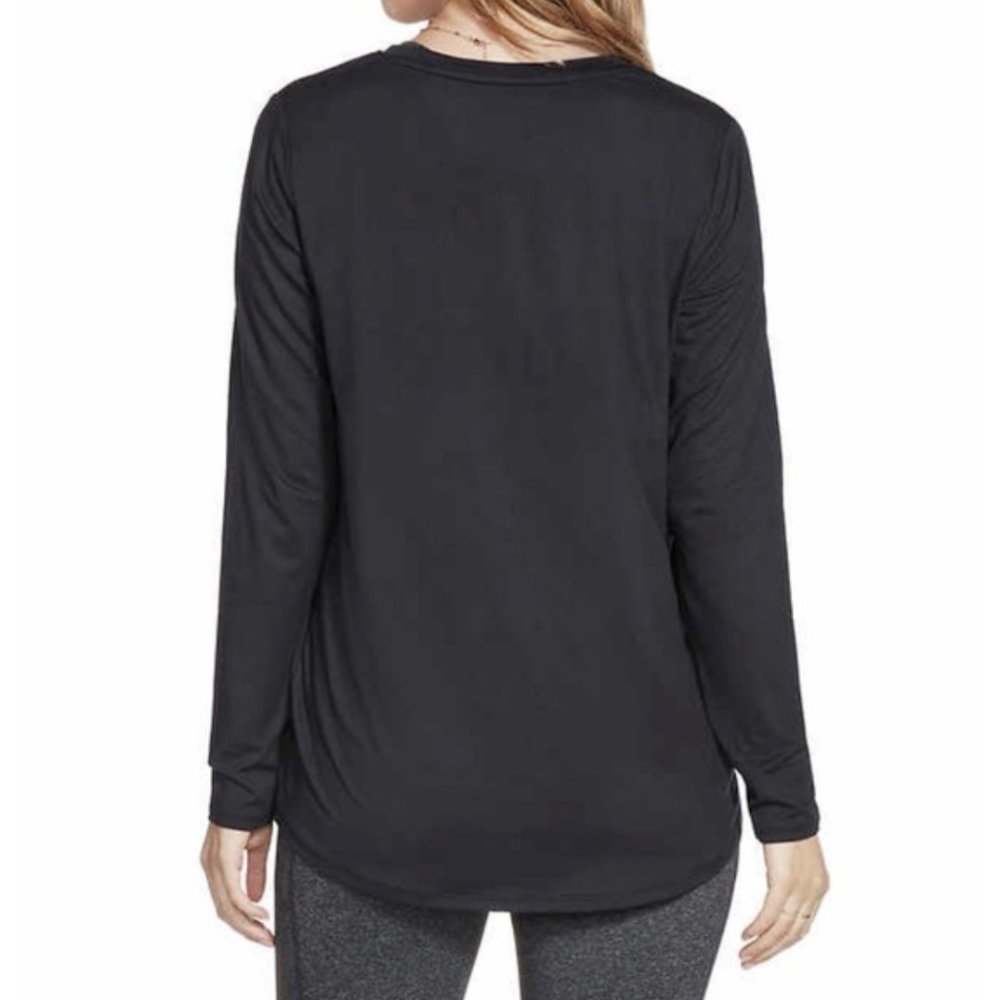 Skechers Active Long Sleeve Tee T-Shirts BLACK Women's Large - Picture 2 of 8